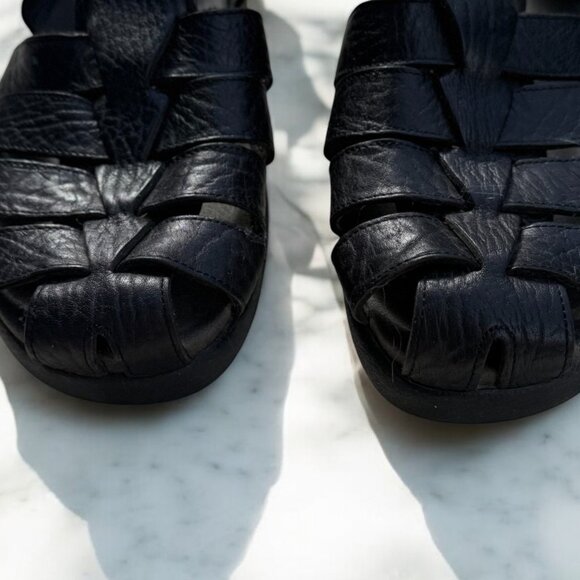 Mephisto Men's Sam Fisherman Sandals Size 8 Black Leather 42 MSRP $329 - Picture 3 of 13